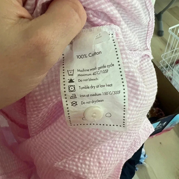 Cecil & Lou seersucker toddler girls fishing shirt button down short sleeve - Picture 5 of 6